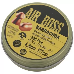 Apolo - Śrut do wiatrówki Air Boss Barracuda Copper - 4.50 mm - 500 szt - E30002.G2 - Amunicja do wiatrówek - miniaturka - grafika 3