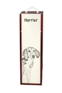 Zestawy upominkowe - Harrier - pudełko na wino z psem, pudełko na alkohol z grafiką, personalizowane pudełko na prezent marki Art-Dog - miniaturka - grafika 1
