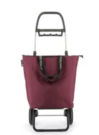 Torby i wózki na zakupy - Wózek na zakupy składany 2-kołowy Rolser Mini Bag Plus MF - bordeaux - miniaturka - grafika 1