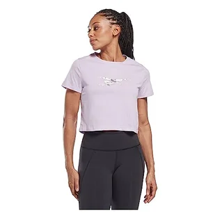 Reebok Damska koszulka z grafiką, biała, XL, biały, XS - Koszulki i topy damskie - miniaturka - grafika 1