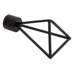 Końcówka do karnisza Sricto czarny mat 19 mm Inspire - Karnisze - miniaturka - grafika 1