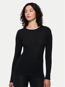 Piżamy damskie - Triumph Koszulka piżamowa Beauty Layers 10225656 Czarny Slim Fit - miniaturka - grafika 1