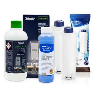 Zestaw Delonghi Aqualogis AL-S002 2szt, Odkamieniacz EcoDecalk 500ml, Latteo 250ml - Akcesoria i części do ekspresów do kawy - miniaturka - grafika 1