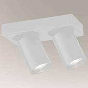 Lampy sufitowe - Shilo Sufitowa LAMPA regulowana TARUMI 7973 metalowa OPRAWA okrągła industrialne tuby białe 7973 - miniaturka - grafika 1