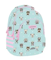 Plecaki - Astrabag, Plecak trzykomorowy - Puppies world (AB300) - miniaturka - grafika 1