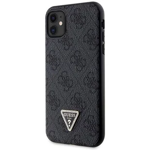 Etui Guess GUHCN61P4TDSCPK na iPhone 11 / Xr - czarne Crossbody 4G Metal Logo - Etui i futerały do telefonów - miniaturka - grafika 2