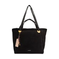 Torebki damskie - Coccinelle Skórzana shopperka Coccinelle x Inuikii Shearling z dodatkiem wełny - miniaturka - grafika 1
