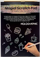 Zabawki kreatywne - Magiczna holograficzna zdrapywanka. 40 arkuszy - miniaturka - grafika 1