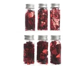 Pasmanteria - Konfetti Metaliczne Czerwone W Butelce 3,7X9Cm - miniaturka - grafika 1