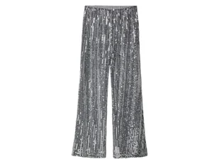 esmara® Spodnie damskie z cekinami (Srebrny, L(44/46)) - Spodnie damskie esmara® Spodnie damskie z cekinami (Srebrny, L(44/46)) - Spodnie damskie - miniaturka - grafika 1