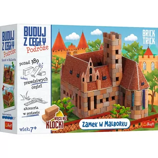 Trefl Brick Trick Buduj z cegły Podróże Zamek w Malborku XL 61384 - Zabawki konstrukcyjne - miniaturka - grafika 1