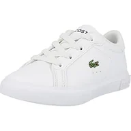 Koszulki i topy damskie - Lacoste Dziewczęce sneakersy Low-Top Powercourt 0721 1 SUC, półbuty dziecięce, biały, 20 EU - miniaturka - grafika 1