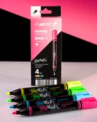 Kredki, ołówki, pastele i pisaki - Rystor, Marker kredowy do szkła rmg-1 eko etui, 4 szt. - miniaturka - grafika 1