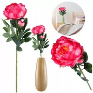 Sztuczne kwiaty - SZTUCZNE KWIATY NA CMENTARZ piwonie bukiety dekoracyjne na wielkanocne - miniaturka - grafika 1