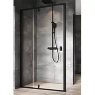 Ścianki i drzwi prysznicowe - Ravak Nexty ścianka prysznicowa 90 cm czarny mat/szkło przezroczyste 90O70300Z1 - miniaturka - grafika 1
