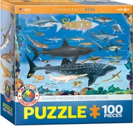 Puzzle - Eurographics Puzzle 100 Smartkids Sharks 6100-0079 - - miniaturka - grafika 1