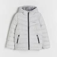 Kurtki i płaszcze dla chłopców - Reserved - Pikowana kurtka z ociepleniem - Jasny szary - miniaturka - grafika 1