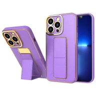 Etui i futerały do telefonów - New Kickstand Case etui do iPhone 12 Pro z podstawką fioletowy - miniaturka - grafika 1