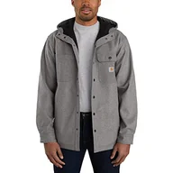 Koszule męskie - Carhartt Męska koszula robocza Rain Defender Relaxed Fit Heavyweight z kapturem Jac Button-Down, Oiled Walnut Heather, XL - miniaturka - grafika 1