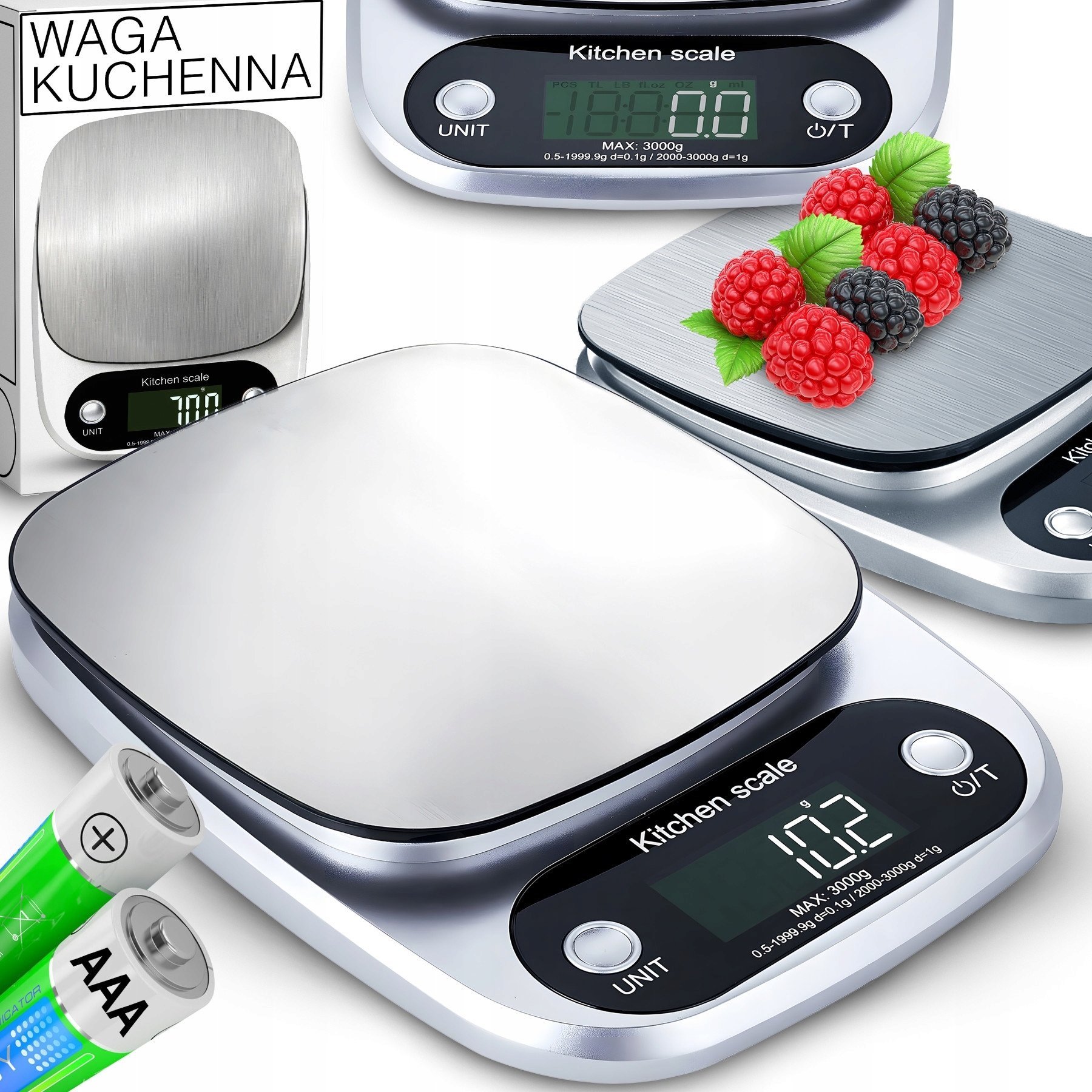 Retoo OR1098 srebrny/szary 10 kg