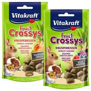 Przysmaki dla gryzoni - Vitakraft Crossys Przysmak z owocami tropikalnymi dla królika 50g - miniaturka - grafika 1