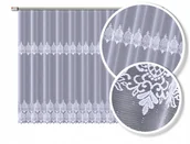 Firany - FIRANKA FIRANA ŻAKARDOWA 623936/180CM BIAŁA ZE WZOREM PASOWYM - miniaturka - grafika 1