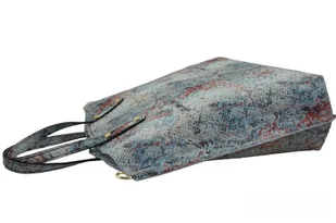 Torebka shopper z kolorowym nadrukiem - Biała - Torebki damskie Torebka shopper z kolorowym nadrukiem - Biała - Torebki damskie - miniaturka - grafika 5