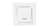 Wyłączniki światła i elektryczne - Schneider Asfora łącznik podtynkowy pojedynczy z podświetleniem biały EPH1400121 - miniaturka - grafika 1