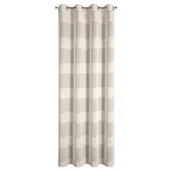 Zasłony - Zasłona gotowa Agata 140 x 250 cm przelotki beżowy - miniaturka - grafika 1