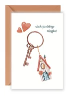 Kartki okolicznościowe i zaproszenia - Kartka na nowe mieszkanie Klucze - miniaturka - grafika 1