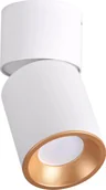 Lampy sufitowe - Lampa sufitowa Polux Regulowana lampa sufitowa Nixa downlight tuba biała złota - miniaturka - grafika 1