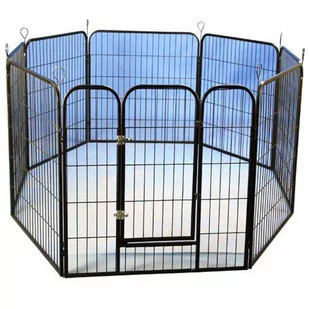 @Pet Modułowy kojec dla szczeniąt, czarny, 79x81 cm - Sprzęt podróżny i transportery dla psów - miniaturka - grafika 1