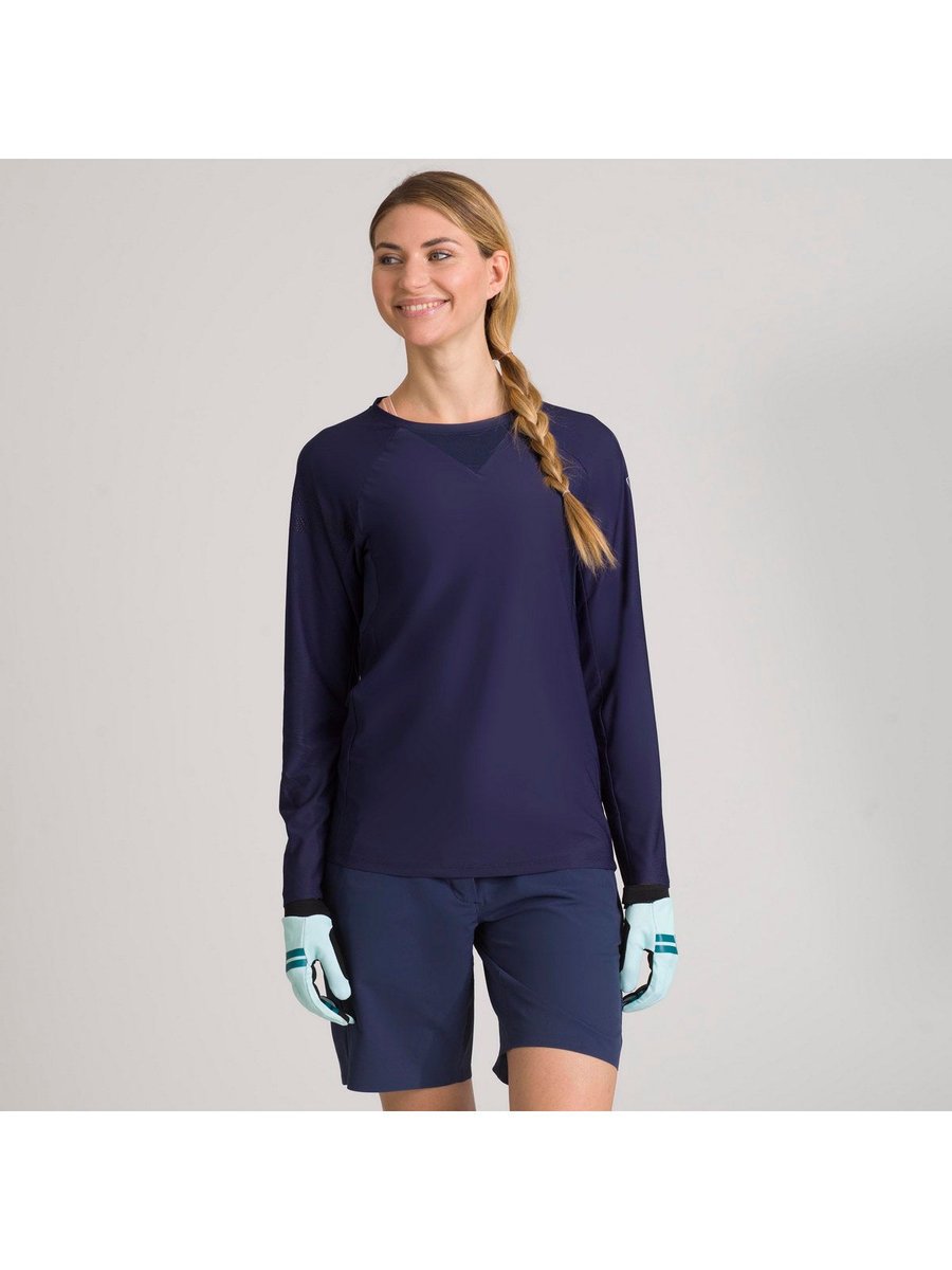 Koszulka rowerowa Rossignol W Mtb Ls Tee granatowy S