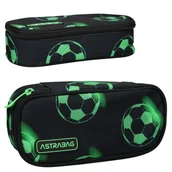 Piórniki - Astra Piórnik Szkolny Saszetka Z Wewnętrzną Klapką Etui Na Przybory Szkolne Neo Football - miniaturka - grafika 1