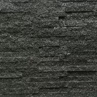 Elewacje - Kamień elewacyjny-dekoracyjny kwarcytowy czarny Stackstone Black 10x36 cm - miniaturka - grafika 1
