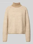 Swetry damskie - Sweter z dzianiny o kroju regular fit ze wzorem na całej powierzchni model ‘FELIZE’ - miniaturka - grafika 1