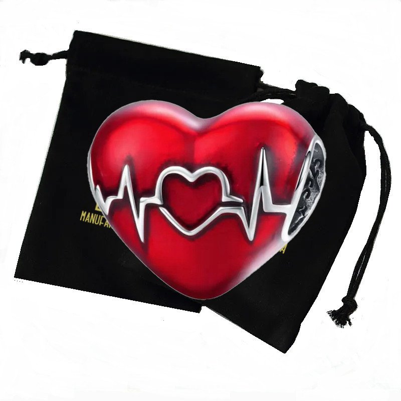 Charms Serce Zawieszka Srebro Prezent 925 Celebrytka Damska Manufaktura Łącka/ Manufaktura Łącka