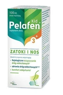 Pelafen Kid 3+ Zatoki i nos Płyn 100ml - Witaminy i minerały - miniaturka - grafika 1