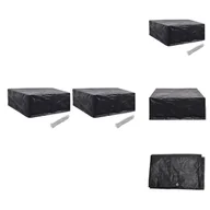 Pokrowce na meble ogrodowe - vidaXL Pokrowce na meble ogrodowe 2 szt. 10 oczek 260x260x90 cm - Pokrowce ochronne na meble ogrodowe - miniaturka - grafika 1