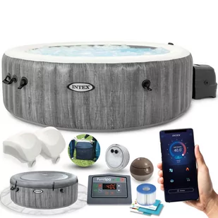 Dmuchane SPA Jacuzzi z hydromasażem 196x71 cm 4 os. INTEX 28440 - Baseny ogrodowe - miniaturka - grafika 1