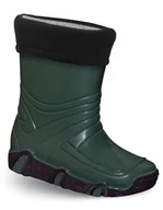 Buty dla dziewczynek - ZETPOL kalosze dziecięce Wodnik zielony wkład 23/24 - miniaturka - grafika 1