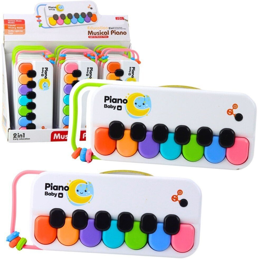 Edukacyjne Pianinko Muzyczne Dla Dzieci Interaktywne Kolorowe Koraliki