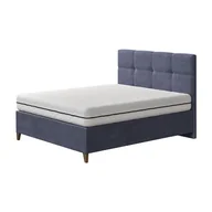 Łóżko ESJA NEW CONCEPT kontynentalne light : Rozmiar - 160x200, Tkanina - Grupa I, Pojemnik  - Z pojemnikiem, Nogi - Metalowa czarna