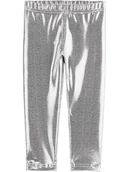 Spodenki dla niemowląt - carter's Legginsy w kolorze srebrnym - miniaturka - grafika 1