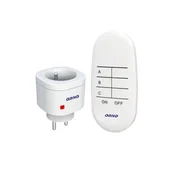 Inne akcesoria elektryczne - Orno Bezprzewodowe gniazdo mini sterowane pilotem 1+1 OR-GB-440 - miniaturka - grafika 1