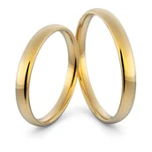 Obrączki ślubne - Obrączki ślubne klasyczne zaokrąglone 2.5 mm - miniaturka - grafika 1