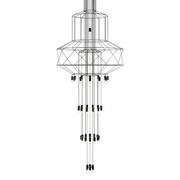 Lampy sufitowe - KingHome Lampa wisząca FLUSSO 43 - metal, akryl JD0032-43P - miniaturka - grafika 1