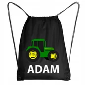 Plecaki worki - Worek Szkolny Na Buty Plecak WF Traktor + IMIĘ #9 - miniaturka - grafika 1