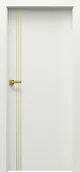 Drzwi wewnętrzne - Porta Drzwi Wewnętrzne Pełne Natura Line B.1 Złote Intarsje Okleina Dąb Biały - miniaturka - grafika 1