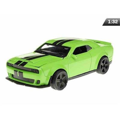 Autko model Dodge Challenge seledynowy CRASH CAR
